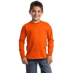 Unbranded Orange Long Sleeve Crew Neck Sleepwear Pajama Shirt Women's